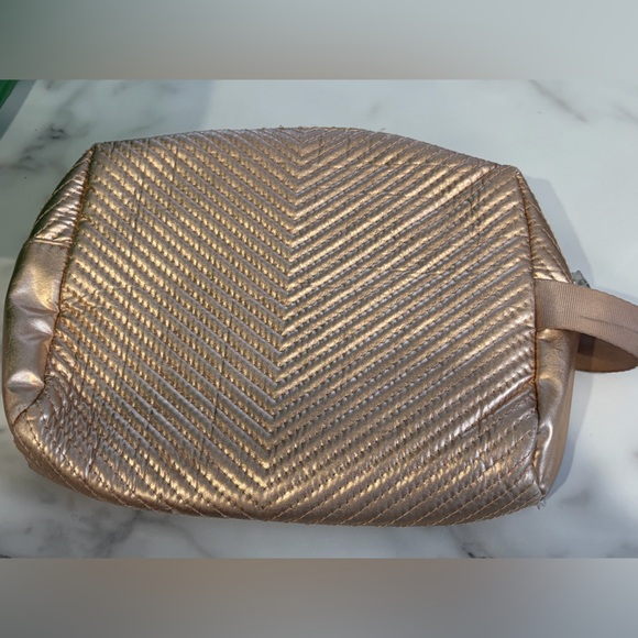 Aimee Kestenberg Metallic Gold Cosmetic Bag Set - Picture 3 of 10